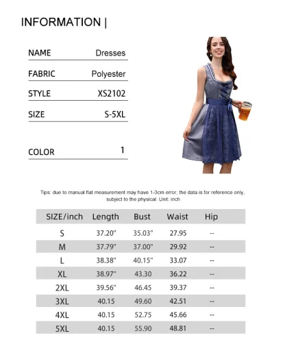 Square Neck Ruffle Dirndl Dress - Image 5