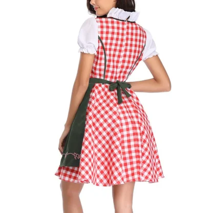 Traditional Plaid Dirndl Dresses - Image 3