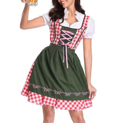 Traditional Plaid Dirndl Dresses - Image 6