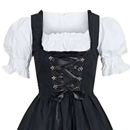 Simple Black Dirndl Dress - Image 2