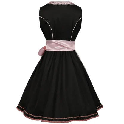 See-through Lace Apron Dirndl Dress - Image 2