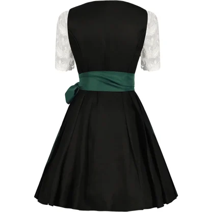 Embroidered Floral Dirndl Dress - Image 2