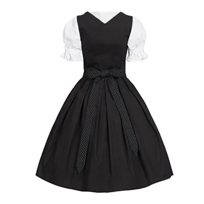 Simple Black Dirndl Dress - Image 3
